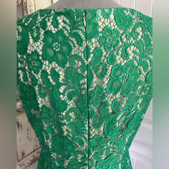 Alex Marie Green Lace Dress - Sz 8 - Picture 3 of 7